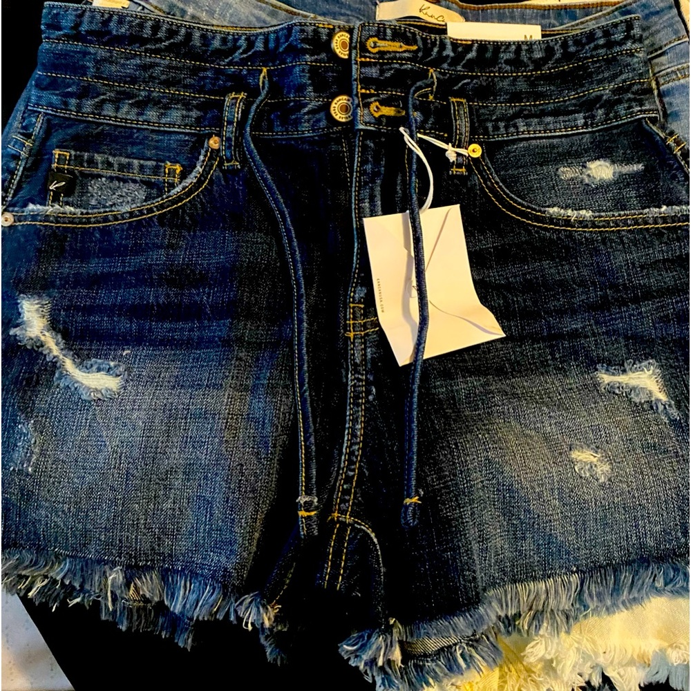 KanCan size medium dark denim shorts
